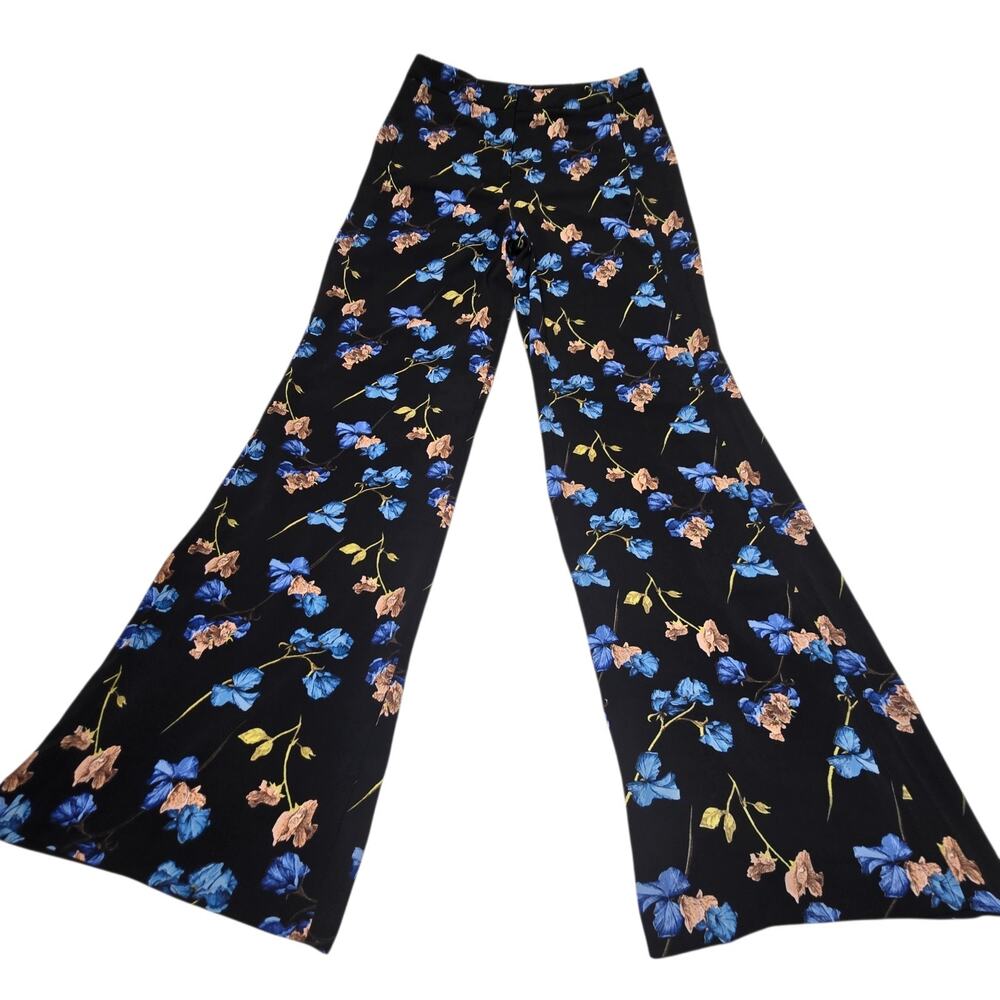 Cynthia Rowley Wide Leg Pants Size 2 Floral Print